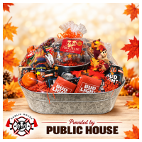 A generous gift basket stuffed with swag and a $25 gift certificate to The Public House — Cheviot’s neighborhood pub.